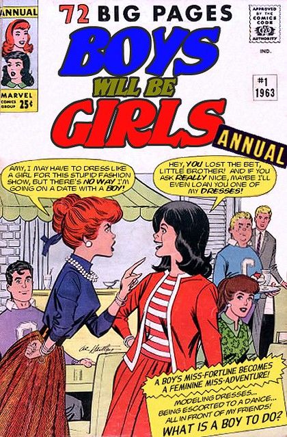 BoysWillBeGirls2 | What is a boy to do?? | Maya R | Flickr Transgender Books, Miss Fortune, Going On A Date, Comic Covers, A Boy, Magazine Cover, Cover Art, Marvel Comics, Really Cool Stuff