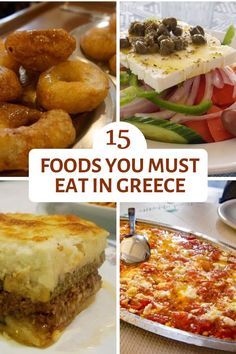 15 of the foods you must try in Greece - this list contains some of the best foods you can eat in Greece. You can find them all on a food tour in the city. | Savored Journeys | #greece #foodgreece Greek Party, Trips Abroad, Greek Appetizers, Greek Foods, Greece Food, Crete Holiday, Athens Travel, Trip To Greece, Greek Vacation