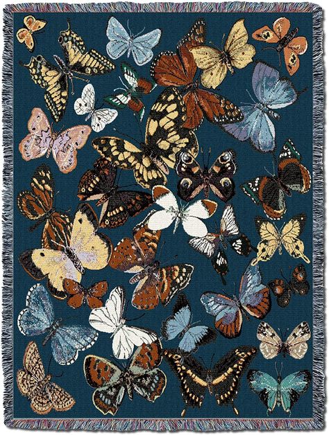 Butterfly Blanket, Pure Country, Southwestern Home Decor, Painted Hills, Colorful Blanket, William Morris Art, Tapestry Blanket, Weaving Process, Woven Throw