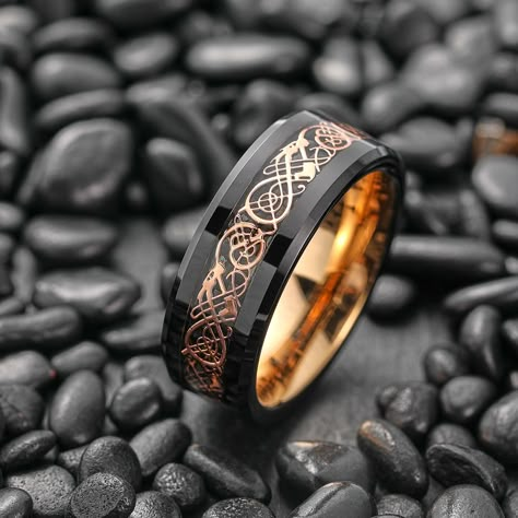 Modern mens wedding rings