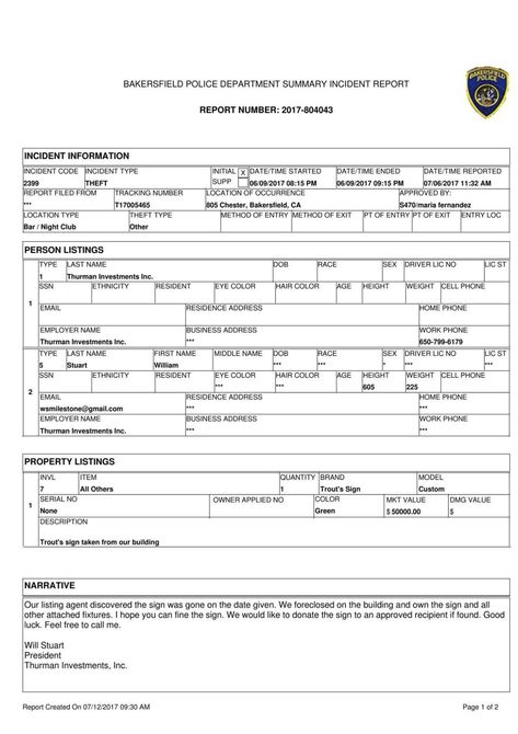 Bakersfield Police Department incident report | | bakersfield.com Police Report Template, Cover Sheet Template, Incident Report Form, Story Generator, Social Media Report, Daily Report, Support Pictures, Incident Report, Case File