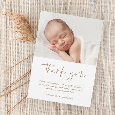 Christening Thank You Cards, Baptism Thank You Cards, 3 Photo Collage, Baby Thank You Cards, Office Birthday, Baby Baptism, Thank You Postcards, Thank You Messages, Christening Gifts