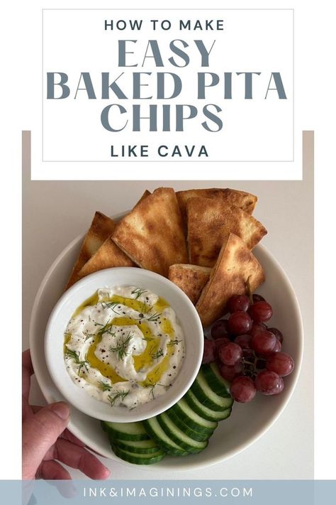 Dips To Eat With Pita Chips, Longhorn Pita Chips, Pita Chips Dip, Dip For Pita Chips, Pita Chips From Tortillas, Copycat Cava Pita Chips, Baked Pita Chips, Homemade Pita Chips, Crispy Chips