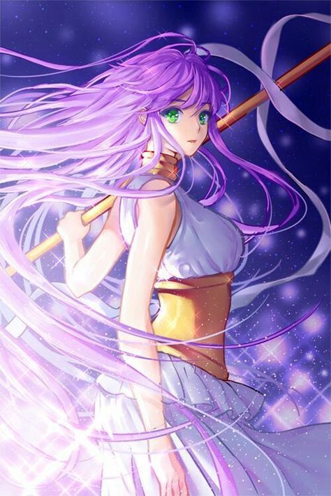 Anime Saint, Cute Anime Pics, Purple Hair, Manga Comics, Manga Girl, Anime Character Design, Knights, 100 Years, Anime Character