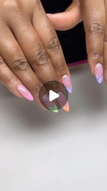 Nancy on Instagram: "S p r i n g  c o l o r s 🌸🩵💜💛😍 
•
•
•
#nailsnailsnails #nailideas #nailinspo #birthdaynails #viral #trendingreels #ganails #pinknails #shorties #initialnails #beginnernails #trendingnails #frenchnails #reelsinstagram #ducknails #explorepage✨ #explore" Duck Nails, Makeup Video, Birthday Nails, Nail Art Ideas, French Nails, Short Nails, Pink Nails, Nail Inspo, Nail Art Designs