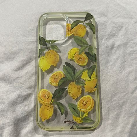 Super Cute Lemon Print. Saturday Case. Please Note: It Has Not “Yellowed” With Time. It Has A Yellow Print To Correlate With The Print (It Came That Way Brand New). Flamingo Phone Case, Pineapple Phone Case, Lemon Phone Case, Cloud Phone, Iphone 12 Pro Max Case, 12 Pro Max Case, Floral Cases, Cats Iphone, Lemon Print