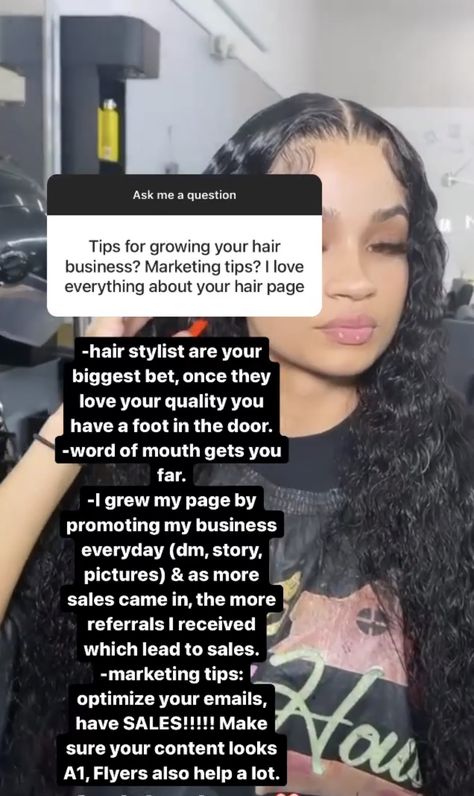 Starting A Wig Business, Selling Hair Business, Successful Hair Business, Boss Baddie, Hairstylist Marketing, Hair Care Business, Wig Business, Hair Oil Recipe, Esthetician Quotes