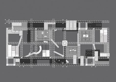 Archidose — Fun Palace 1961 Cedric Price Elevations by... Cedric Price, Neighborhood Block Party, Social Integration, Battersea Power Station, Student Project, Science Center, School Architecture, Architecture Drawing, Installation Art