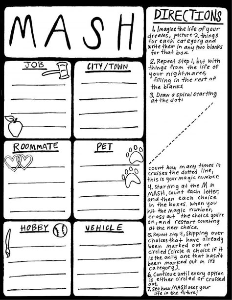 Mash Game, Fun Sleepover Games, Sleepover Party Games, Teen Sleepover, Glow Stick Party, Teen Party Games, Friend Quiz, Girl Sleepover, Sleepover Games