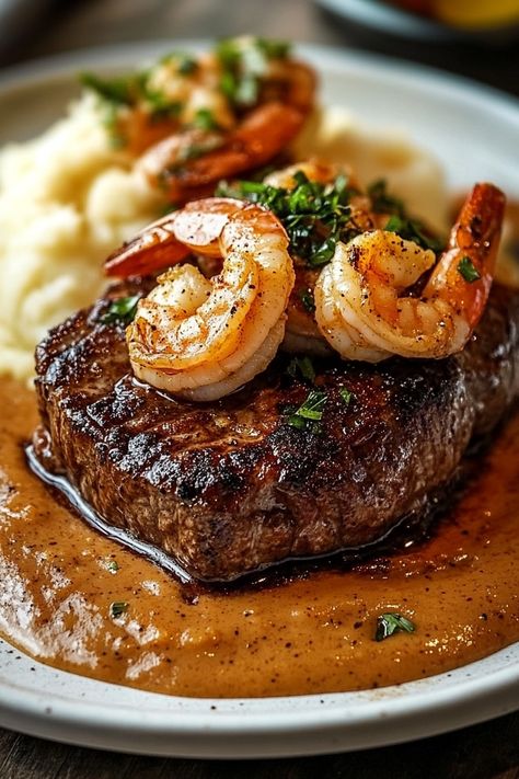 Delicious Steak in Creamy Cajun Shrimp Sauce Recipe Steak In Creamy Cajun Shrimp Sauce, Steak And Shrimp Marinade, Shrimp And Steak Recipes, Steak And Shrimp Recipes, Creamy Cajun Shrimp Sauce, Shrimp Sauce Recipe, Cajun Shrimp Sauce, Shrimp Sauce Recipes, Creamy Cajun Shrimp