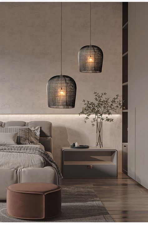 Japanese-style Wabi-Sabi Wind Handmade Rattan Led Pendant Lights Lustre Dining Room Bar Bedroom Bedside Hanging Light Fixture - AliExpress Wabi Sabi Lighting, Japanese Pendant, Wabi Sabi Lamp, Rattan Chandelier, Bedroom Pendant, Cage Pendant Light, Wabi Sabi Style, Rattan Lamp, Rattan Pendant