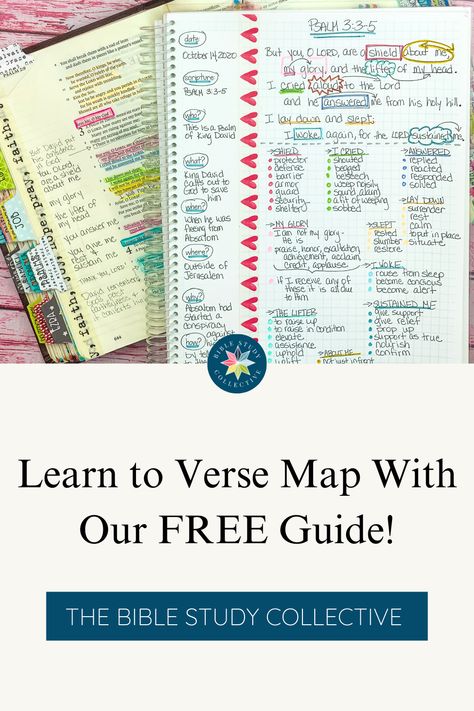 How to Verse Map| Bible Study Collective| Bible Study Collective | Verse mapping is a wonderful way to gain deeper insights into Bible verses as you study. Our Beginner's guide to verse mapping gives you everything you need to start verse mapping. Download our FREE guide and start verse mapping today! https://biblestudycollective.com/pages/get-your-free-verse-mapping-guide Free Verse Mapping Templates, Verse Mapping Template Free, Bible Mapping Free Printable, Verse Mapping For Beginners, Prayer For Studying, Grow Closer To God, Soap Bible Study, Study Supplies, Bible Studying