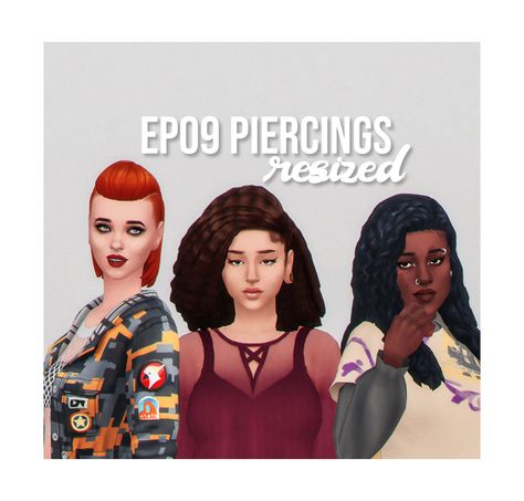 ep09 piercings; resized | simgguk on Patreon Maxis Match Piercings, Sims 4 Maxis Match, Sims 4 Piercings, Maxis Match Cc, Eco Lifestyle, I Tried My Best, Sims Hair, Sims 4 Cas, Sims 4 Cc Finds