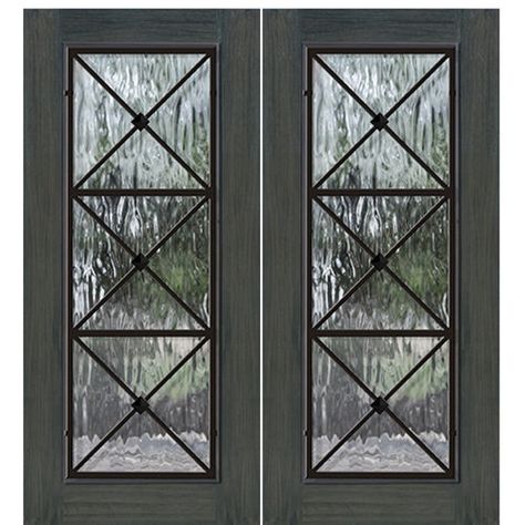 Exterior glass doors