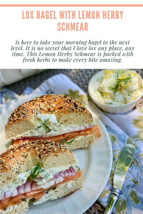 Schmear Recipes, Bagel Schmear Recipe, Lox Bagel Recipe, Lox And Bagel Board, Chopped Lox Bagel, Bagel And Lox Recipe, Bagels With Lox, Bagel With Lox And Cream Cheese, Quick Yummy Breakfast