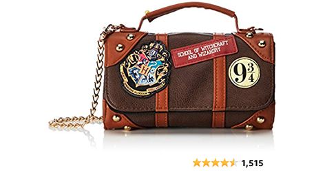 Harry Potter Handbag/Wallet Hybrid Bag: Handbags: Amazon.com Harry Potter Handbags, Harry Potter Purse, Harry Potter Crest, Hot Pink Bag, Harry Potter Merchandise, Black Satchel, Harry Potter Hogwarts, Handbag Wallet, Coach Purses