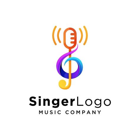 colorful singer music logo design premium vector Singer Logo Design, Singer Logo, Music Logo Design, Music Logo, Choir, Vector Art, Vector Free, Logo Design, Clip Art