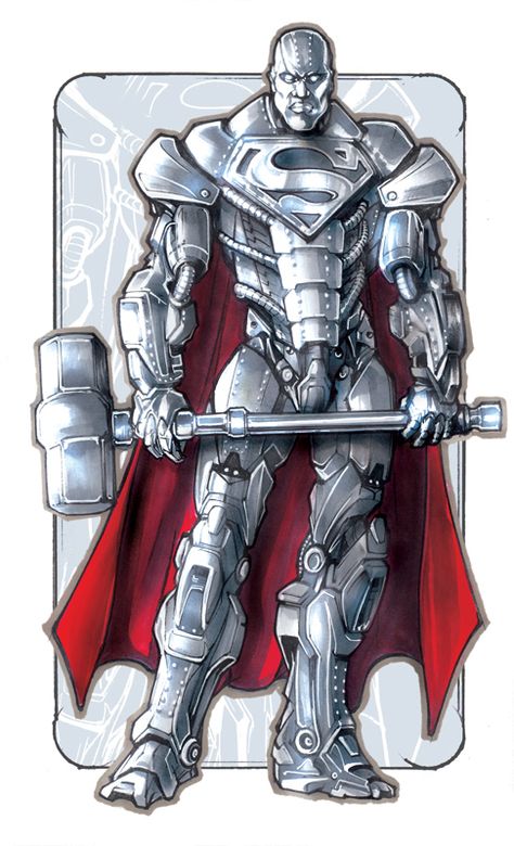 Dc Steel, Man Of Steel Concept Art, Superman Suit Concept Art, Steel Dc Comics Art, Steel Dc, Steel Dc Comics, Steel Superman, Age Progression, Bd Art