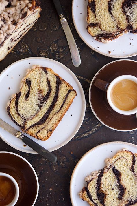 Chocolate Babka Bakealong via @kingarthurflour King Arthur Recipes, Babka Recipe, Chocolate Babka, Yeast Breads, King Arthur Flour, Food Style, Streusel Topping, Polish Recipes, Challah