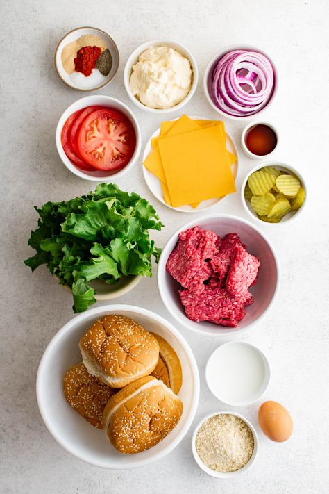 The Best Hamburgers Recipe - Perfectly seasoned and made with a handful of simple ingredients, this is the easiest and most delicious all-purpose hamburger patty recipe you will ever make! Ready in less than 30 minutes, you'll have juicy, perfect burgers every time. Meat Patty Recipe, Hamburger Patty Recipe, Chinese Hamburger, The Best Hamburgers, Best Hamburgers, Best Hamburger Patty Recipe, Best Hamburger Recipes, Burger Ingredients, Burger Patty Recipe