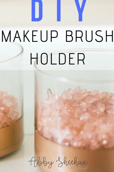 Easy steps to create your own makeup brush holder! DIY | DIY Makeup | Makeup for Beginners | Makeup Tutorial | DIY Project Make Up Brush Holder Ideas, Makeup Brush Holder Ideas, Brush Holder Diy, Diy Makeup Ideas, Diy Brush Holder, Beginners Makeup Tutorial, Makeup Tutorial For Brown Eyes, Beginner Makeup Tutorial, Diy Makeup Brush Holder