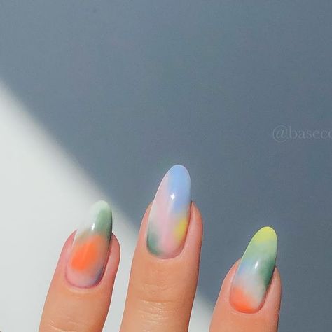 Gel Nails Tutorial, Autumn Nail Inspo, Gel Nail Tutorial, Water Color Nails, Nails Tutorial, Autumn Nail, September Nails, Gel Nails Diy, Work Nails