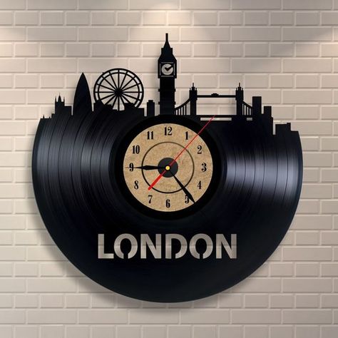 London Room, Underground London, London Decor, Paris Bedroom, British Things, London Wall Art, Room London, London Wall, Art Clock