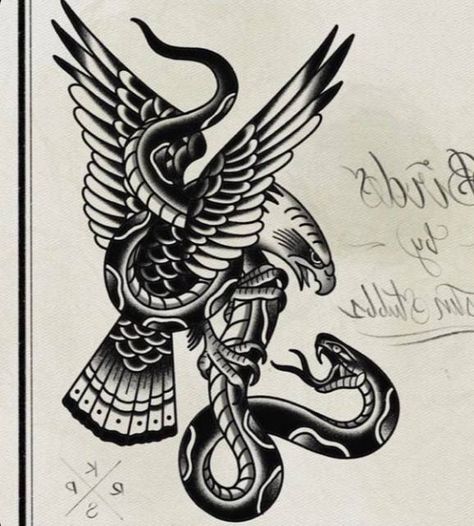 Traditional Scale Tattoo, Eagle Snake Tattoo Traditional, Chest Tattoo Flash, Snake Eagle Tattoo, Traditional Chest Tattoo, Eagle And Snake, Traditional Eagle Tattoo, Traditional Chest, Scale Tattoo