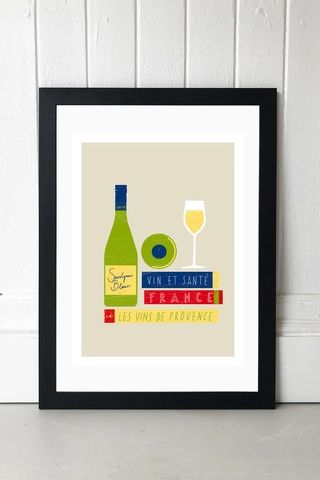 Les vins de France East End Prints, Graphic Art Prints, Creative Hub, East London, Limited Edition Prints, Provence, Art Designs, Framed Art Prints, Graphic Art