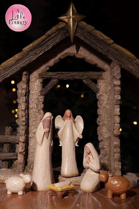 Shop Nativity Sets from Amazon. Add rustic charm, vintage glam or perfect neutral holiday inspiration. Pottery Barn Look, Christmas Nativity Set, Nativity Scenes, Nativity Sets, Vintage Glam, Christmas Nativity, Holiday Inspiration, Renter Friendly, Nativity Scene