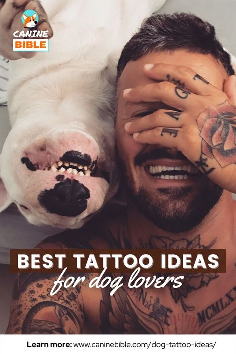 Best Tattoo Ideas For Dog Lovers Men Dog Tattoo Ideas, Dog Tattoo Ideas Memorial Men, Best Friend Dog Tattoo, Men’s Dog Tattoos, Man Dog Tattoo, Dog Tattoo Ideas For Men, Men Dog Tattoo, Man And Dog Tattoo, Dog Best Friend Tattoo