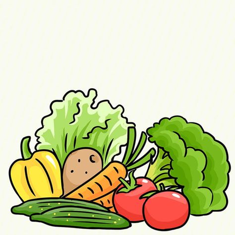 Vegetable Background, Vegetable Drawing, Vegetable Cartoon, Vegetables Food, Tree Logo Design, Food Promotion, Logo Design Health, Basket Drawing, Food Cartoon