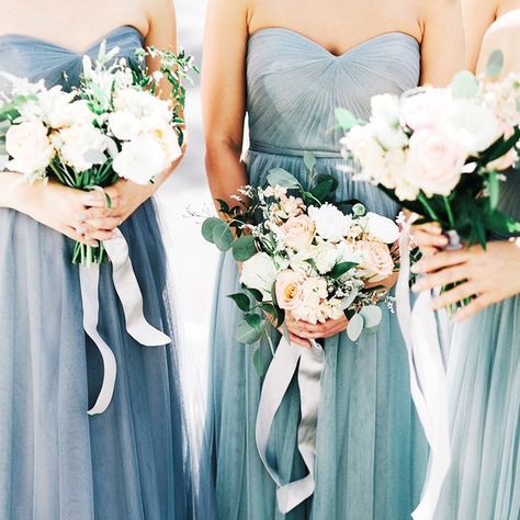 14 Etiquette Rules to Follow When Picking Out Bridesmaid Dresses via @WhoWhatWear Gray Bridesmaid Dresses, Bridesmaid Dresses 2018, Simple Bridesmaid Dresses, Grey Dresses, Gray Weddings, Bridesmaids And Groomsmen, Wedding Wishes, Long Bridesmaid Dresses, Wedding Bridesmaid Dresses