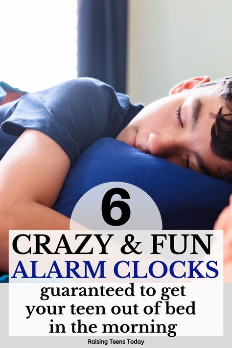 6 Crazy Alarm Clocks Guaranteed to Get Your Teen Out of Bed in the Morning - Raising Teens Today Tired Of Begging, Teen Sleeping, Late For School, Ways To Wake Up, College Boys, Get Out Of Bed, Alarm Clocks, Staying Up Late, Kids Night