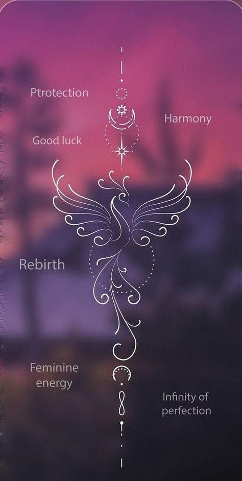 Fertility Symbols Tattoo, Female Energy Tattoo, Fenix Tattoo, Tato Henna, Meaningful Tattoo Quotes, Small Pretty Tattoos, Tasteful Tattoos, Spine Tattoos For Women, Inspiration Tattoos