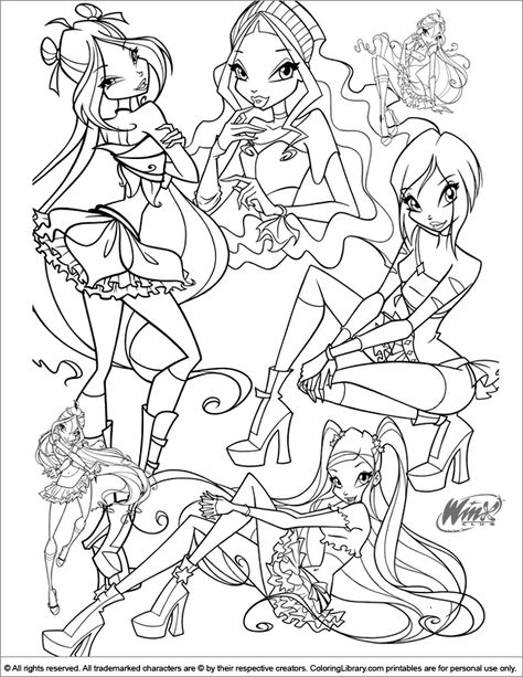 Winks Club Coloring Pages, Winx Coloring Pages Printables, Winx Coloring Pages, Winx Club Coloring Pages, Fairy Coloring Pages, Fairy Coloring, Club Color, Cartoon Coloring Pages, Cool Coloring Pages