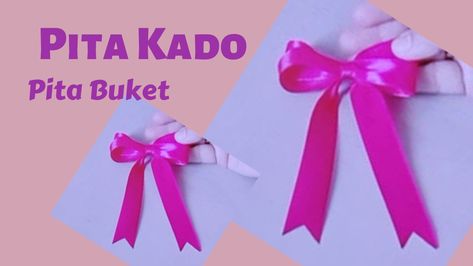 Tutorial membuat pita kado simpel atau pita buket simpel Cara Mengikat Pita Kado, Cara Membuat Pita Tutorials, Cara Buat Pita, Diy Pita, Membuat Pita, Pita