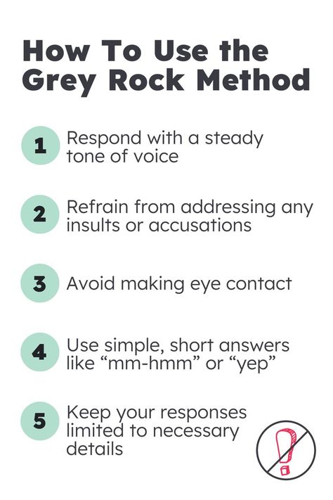 The grey rock method is a communication style in which you make interactions with a toxic or narcissistic person as dull as a rock, depriving that person of reactions that fuel their behavior. Learn how grey rocking works and how it can be used in high-conflict co-parenting situations in our blog linked below. Narcissistic Ex, Grey Rock Method, Grey Rock, Narcissism Quotes, Relationship Skills, Gray Rock, Narcissistic People, Marriage Help, Notable Quotes