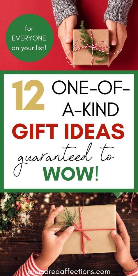 Are you looking for something unique for the special people in your life? Here are 12 gifts that are unique, special, and will really bring a huge smile to their faces! These are guaranteed to WOW - choices for all ages! Click to see them now! #christmasgifts #giftideas #forkids #forfriends #uniquegifts #specialgifts #giftguide #shopping guide Different Gift Ideas, Handmade Gifts For Mom Christmas, Gift Ideas For Someone Who Has It All, Gifts For People Who Have Everything, Personal Christmas Gifts, Unique Christmas Gifts Diy, Dollar Store Diy Christmas, Meaningful Christmas Gifts, Meaningful Christmas