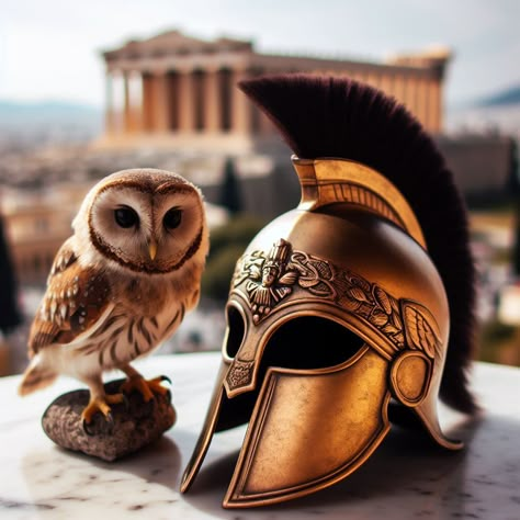 Goddess Athena: Unraveling the Meaning, Symbols, Powers, and Facts Athena Helmet, Goddess Costume Diy, Meaning Symbols, Greek Goddess Of Wisdom, Greek Helmet, Greece Mythology, Greek Symbol, Goddess Of Wisdom, Goddess Athena