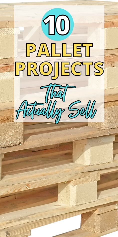 Crafts With Pallets, Simple Pallet Projects, Easy Pallet Projects, Ideas To Sell, Pallet Home Decor, Diy Wood Pallet Projects, Upcycled Ideas, Pallet Projects Easy, Furniture Painting Techniques