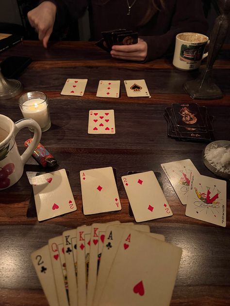 Cards Aesthetic Playing, Card Game Night Aesthetic, Card Games Aesthetic, Playing Cards With Friends Aesthetic, Card Game Aesthetic, Vintage Playing Cards Aesthetic, Playing Cards Aesthetic, Playing Cards Dark Aesthetic, Joker Game