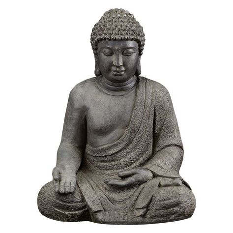 Teaching Meditation, Large Afro, Meditating Buddha Statue, Meditating Buddha, Buddha Garden, Meditation Room Decor, Outdoor Garden Statues, Sitting Buddha, Magnesium Oxide