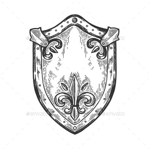 Roman Sheild Tattoos, Knight Shield Drawing, Medieval Shield Illustration, Roman Shield Tattoo, Knight Shield Tattoo, Sheild Tattoos Design, Shield Sketch, Shield Tattoo Design, Knight Symbol