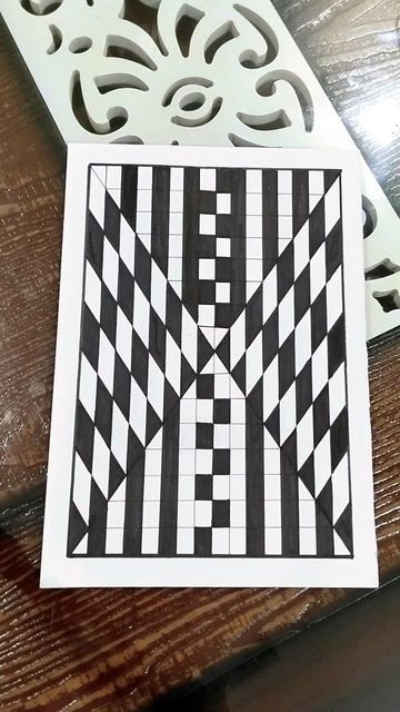 Black White Drawing, Illusion Drawings, Art Worksheets, White Drawing, Black And White Drawing, Magic Art, Art Black, 3d Art, To Draw