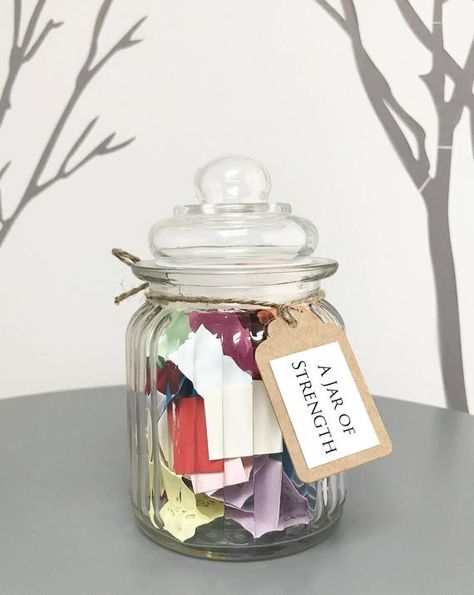 Encouragement Jar, Jar Of Quotes, Message Jar, Quote Jar, Happy Jar, 50 Quotes, Handmade Quotes, Motivational Cards, Strength Quotes