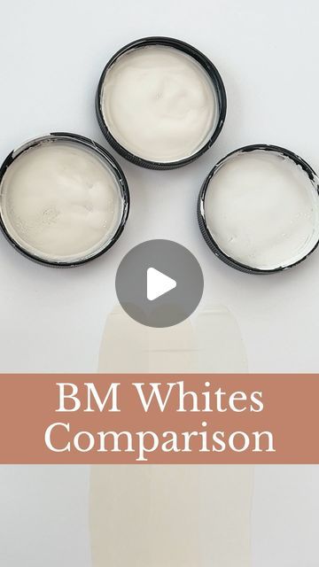 Loralee AhMu on Instagram: "What’s the difference between these popular BM white paint colors? 

1️⃣ White Dove: White Dove is a beloved white for its soft and warm undertones, without veering into creaminess. It has a hint of gray that makes it versatile and ideal for trim, cabinets, as well as walls. It avoids looking stark and provides a clean backdrop that’s soothing and peaceful. 

2️⃣White Diamond: White Diamond is a crisp, clean white with a slight blue undertone, giving it a cooler feel compared to White Dove and Simply White. This can make it appear brighter in spaces with lots of natural light. The cool undertone makes it a good choice for modern interiors and can help balance spaces that get a lot of warm light.

3️⃣ Simply White: Simply White is a warm white with a slight yello White Dove With Simply White Trim, White Dove And Simply White, Bm White Dove Coordinating Colors, White Dove Accent Colors, White Dove Vs Decorators White, Benjamin Moore White Dove Complimentary Colors, Trim Cabinets, Wall Arrangements, Dove White