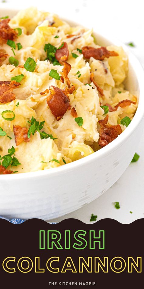 Colcannon (Irish Potatoes) Irish Potato Salad, Creamed Cabbage, Recipes Potatoes, Buttered Cabbage, Potatoe Recipes, Louisiana Cuisine, Buttery Mashed Potatoes, Scottish Food, Irish Potato