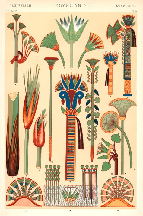 We Spent 120 Hours Digitalising One Of The Most Fascinating Design Books Of The 19th Century And The Results Are Simply Stunning! | Bored Panda Egyptian Ornamented, Grammar Of Ornament, معرض فني, Egyptian Motifs, Owen Jones, Egyptian Design, Ancient Egypt Art, Graphic Design Books, Egypt Art