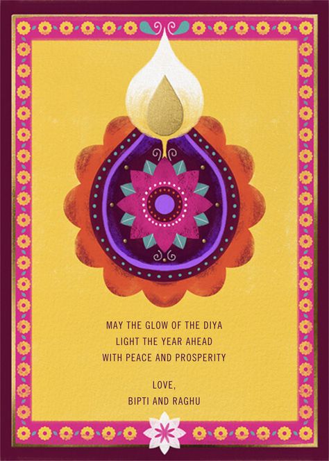 Paperless Post - Colorful Diya by Paperless Post Happy Diwali Cards Messages, Diwali Invite Template Free, Diwali Cards Party Invite, Diwali Wishing Card Design, Happy Diwali Note Cards, Colorful Diya, Diwali Card, Diwali Cards, Festival Wishes